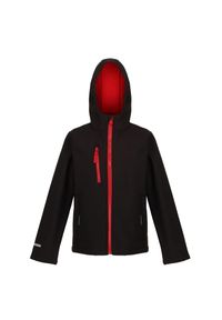 Regatta - Kurtka Dziecięca Ablaze 3 Layer Hooded Soft Shell Jacket. Kolor: czerwony, wielokolorowy, czarny #1