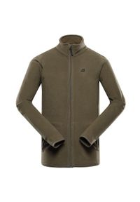 ALPINE PRO - Bluza męska polarowa rozpinana Alpine Pro Sius 2. Kolor: zielony. Materiał: polar. Sport: turystyka piesza, wspinaczka