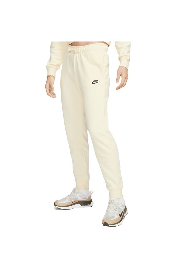 Nike - Spodnie Mid-Rise Joggers Rozmiar L Beżowy - DQ5191-113. Kolor: beżowy. Materiał: dzianina