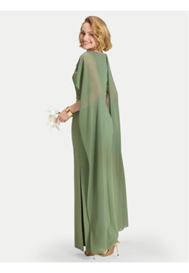 Swing Sukienka wieczorowa 5AK11900 Zielony Regular Fit. Kolor: zielony. Materiał: syntetyk. Styl: wizytowy