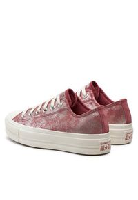 Converse Trampki Chuck Taylor All Star Lift Platform Suede Shimmer A11634C Różowy. Kolor: różowy. Materiał: skóra, zamsz. Obcas: na platformie #2