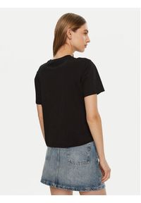 Guess Jeans T-Shirt W5RI43 K8HM0 Czarny Regular Fit. Kolor: czarny. Materiał: bawełna
