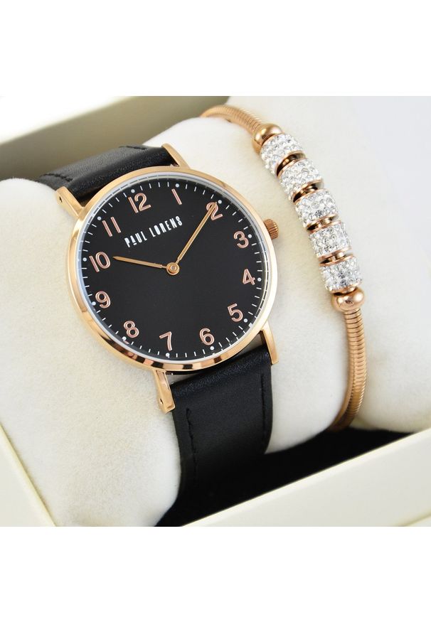 Zestaw damski zegarek Paul Lorens DIVALI rosegold + bransoletka