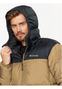 columbia - Columbia Kurtka zimowa Puffect™ Hooded Jacket Brązowy Regular Fit. Kolor: brązowy. Materiał: syntetyk. Sezon: zima