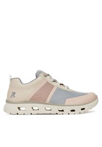 Rieker Sneakersy M6006-90 Beżowy. Kolor: beżowy. Materiał: materiał