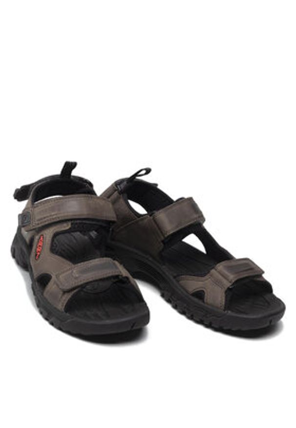 keen - Keen Sandały Targhe III Open Toe Sandal 1022424 Szary. Nosek buta: otwarty. Kolor: szary. Materiał: nubuk, skóra