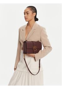 Pinko - PINKO Torebka Love One Classic ST.CL Al 25-26 PLTT 105857 A0F1 Bordowy. Kolor: czerwony. Materiał: skórzane #6