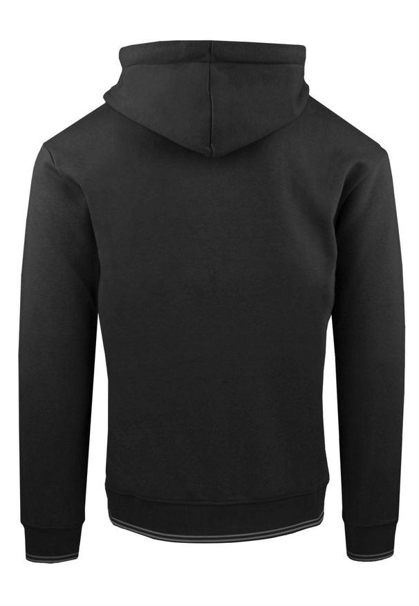 Rozpinana Bluza Męska z Kapturem - Pako Jeans - Czarna. Typ kołnierza: kaptur. Kolor: czarny. Materiał: bawełna, poliester. Styl: klasyczny