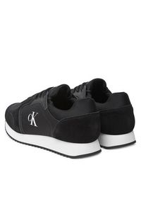 Calvin Klein Jeans Sneakersy Retro Runner Sock Lace Up Ny-Su YM0YM01326 Czarny. Kolor: czarny. Materiał: materiał #3
