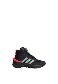 Adidas - Buty Fortatrail Kids. Kolor: czarny, szary, wielokolorowy, czerwony. Materiał: materiał