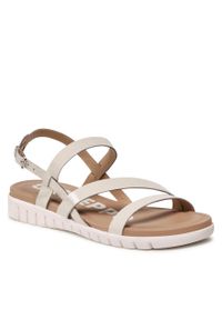 Sandały Gioseppo Sambuci 65990 Off-White. Kolor: beżowy. Materiał: skóra, lakier #1