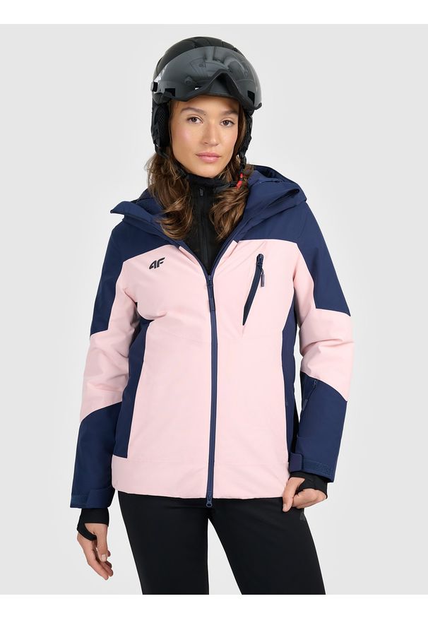 4f - 4F Kurtka narciarska membrana 8000 damska - różowa S. Kolor: różowy. Materiał: poliester, materiał. Sezon: zima
