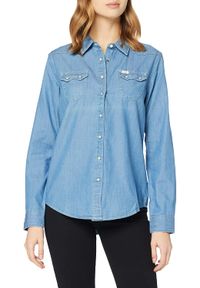 Lee - KOSZULA DAMSKA LEE WESTERN SHIRT WASHED BLUE L516BILR