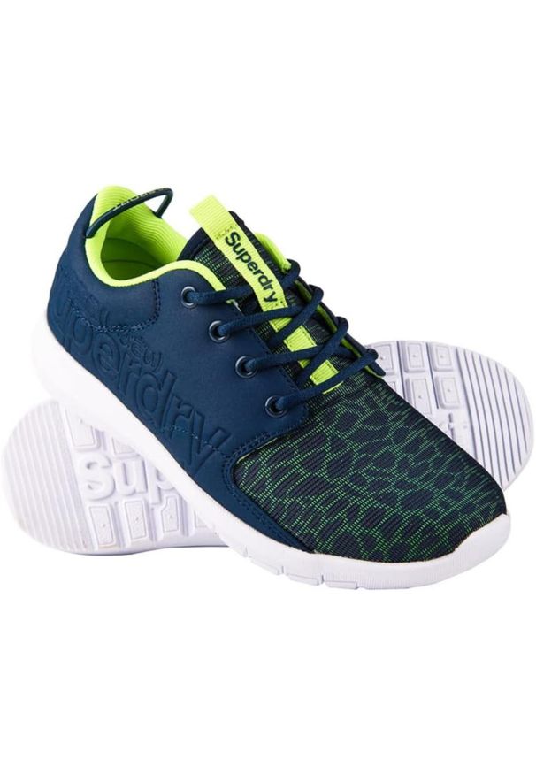 Buty do chodzenia męskie Superdry Scuba Sport Runner. Kolor: niebieski. Sport: turystyka piesza