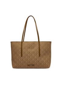 Calvin Klein Torebka Emblem Aop Jacquard LV04F3750G Khaki. Kolor: brązowy #7