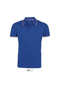 SOL'S - Polo Sol's Prestige. Typ kołnierza: polo. Kolor: niebieski. Materiał: bawełna #1
