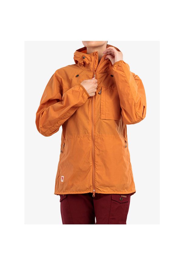 Fjällräven - Kurtka outdoor damska Fjallraven High Coast Wind Jacket. Kolor: pomarańczowy. Sport: outdoor