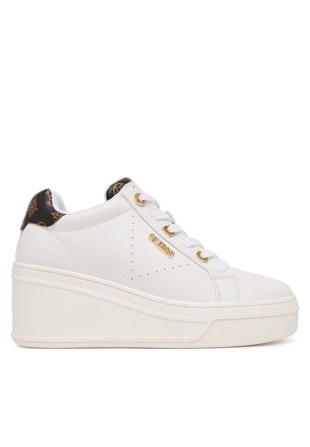 Sneakersy Guess. Kolor: biały