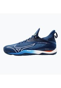 Buty męskie do piłki ręcznej Mizuno Wave Mirage 4 X1GA215021. Kolor: biały, niebieski, wielokolorowy. Model: Mizuno Wave