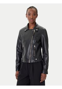 Rinascimento Kurtka z imitacji skóry CFC0124666003 Czarny Regular Fit. Kolor: czarny. Materiał: skóra #1