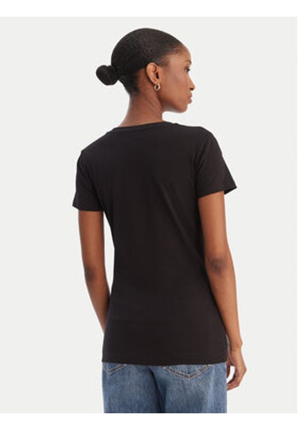 Guess T-Shirt W6RI32 J1314 Czarny Regular Fit. Kolor: czarny. Materiał: bawełna