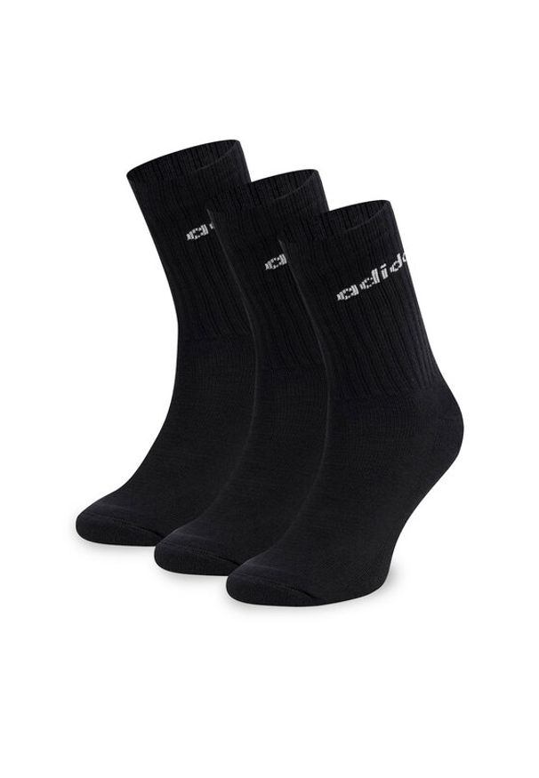 Adidas - adidas Skarpety C-IC1301 3-PACK Czarny. Kolor: czarny. Materiał: bawełna