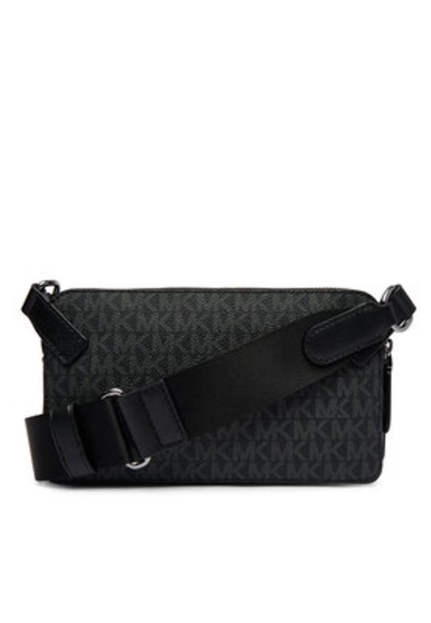 MICHAEL Michael Kors Saszetka 33R6LBNM1O Czarny. Kolor: czarny. Materiał: skóra