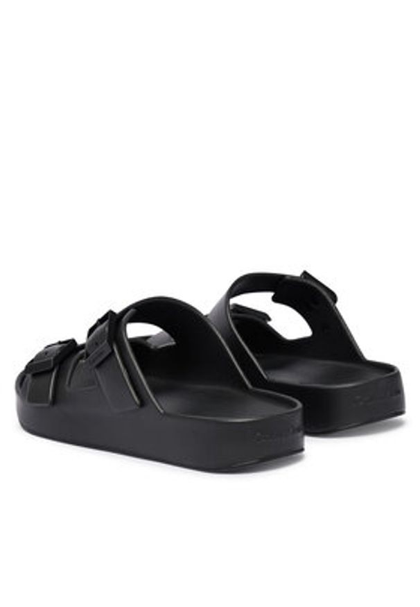 Calvin Klein Klapki Ergon Eva Double Bar Sandal HM0HM02116 Czarny. Kolor: czarny. Materiał: syntetyk
