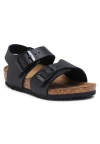 Birkenstock Sandały New York Kids Bs 187603 Czarny. Kolor: czarny. Materiał: skóra