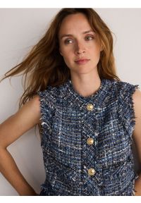 Reserved - Kamizelka z domieszką bawełny - wielobarwny. Materiał: bawełna #1