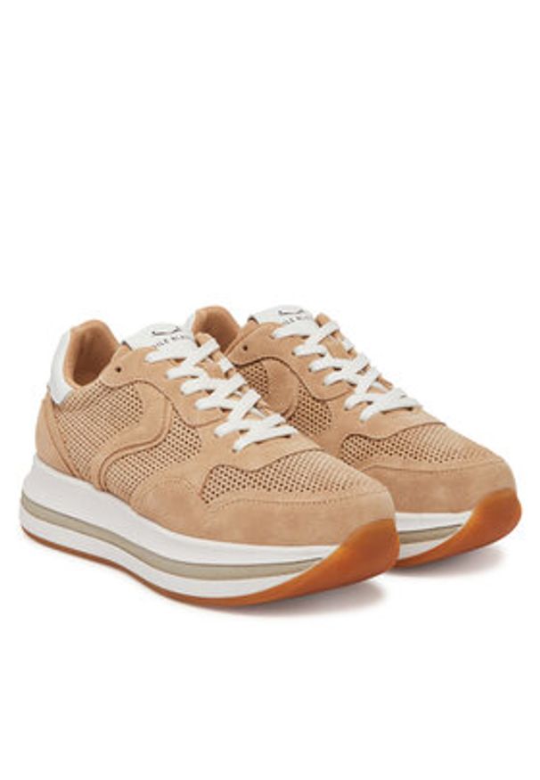 Voile Blanche Sneakersy Melany Perf 0012019065.02.0E01 Beżowy. Kolor: beżowy. Materiał: skóra, zamsz