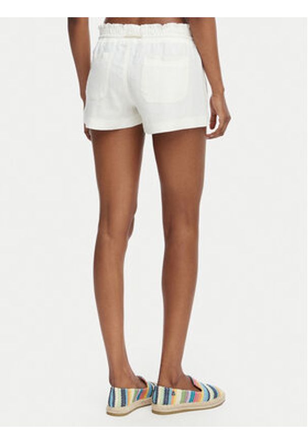 Roxy Szorty materiałowe Oceanside ARJNS03007 Biały Regular Fit. Kolor: biały. Materiał: wiskoza