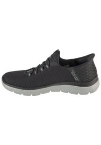 skechers - Buty sportowe Sneakersy męskie, Slip-Ins Summits - High Range. Kolor: czarny. Sport: turystyka piesza