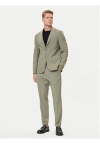 BOSS Marynarka C-Hanry 50545800 Zielony Slim Fit. Kolor: zielony. Materiał: wełna #6