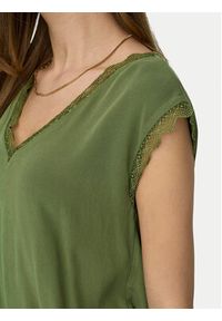 only - ONLY Bluzka Jasmina 15252241 Zielony Regular Fit. Kolor: zielony. Materiał: wiskoza #3