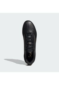 Adidas - Buty F50 League FG/MG. Kolor: czarny, szary, wielokolorowy, żółty. Materiał: materiał. Sport: piłka nożna