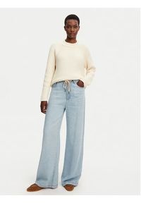 AMI PARIS Sweter FKS024.KN0031 Écru Regular Fit. Materiał: bawełna