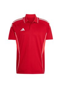 Adidas - Koszulka męska adidas Tiro 25 Competition Polo. Typ kołnierza: polo. Kolor: biały, czerwony, wielokolorowy. Styl: sportowy