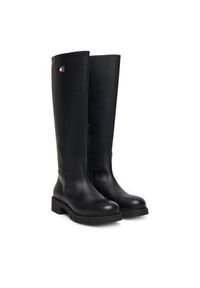 Tommy Jeans Kozaki Tjw Stretchy Long Shaft Boot EN0EN02828 Czarny. Kolor: czarny. Materiał: skóra #4