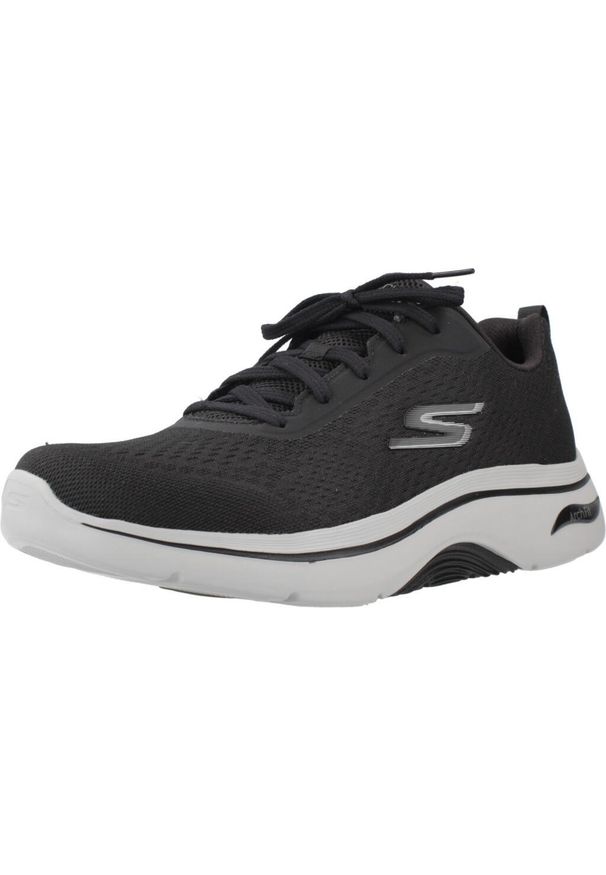 skechers - Kapcie SKECHERS GO WALK ARCH FIT 2.0 Czarny. Kolor: czarny. Materiał: tkanina