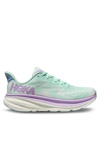 HOKA - Hoka Buty do biegania Clifton 9 1127896 Zielony. Kolor: zielony. Materiał: materiał