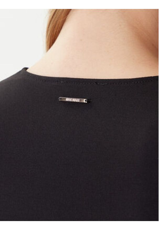 Just Cavalli Sukienka dzianinowa 79PAO937 J0092 Czarny Slim Fit. Kolor: czarny. Materiał: syntetyk