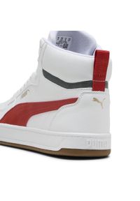 Puma - Sneakersy Caven 2.0 Mid PUMA White Red Fire Gum Beige. Kolor: wielokolorowy, biały, beżowy. Materiał: guma. Sezon: lato