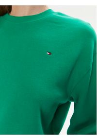 TOMMY HILFIGER - Tommy Hilfiger Bluza Flag WW0WW41246 Zielony Relaxed Fit. Kolor: zielony. Materiał: bawełna