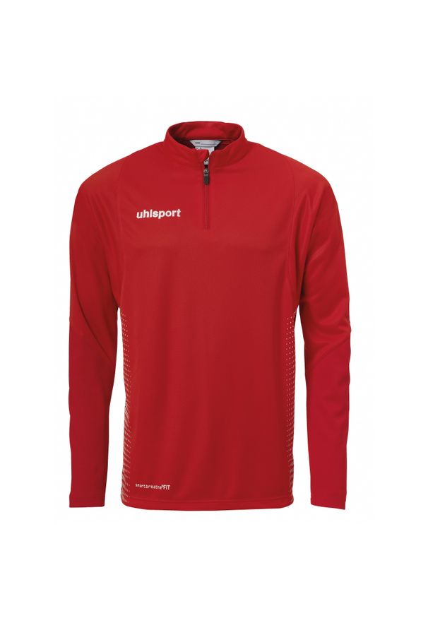 UHLSPORT - Kurtka dziecięca Uhlsport Score 1/4 Zip. Kolor: czerwony, biały, wielokolorowy. Sport: tenis, piłka nożna