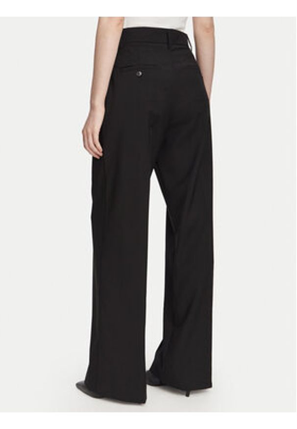 Weekend Max Mara Spodnie materiałowe Visivo 2625136061 Czarny Regular Fit. Kolor: czarny. Materiał: wełna