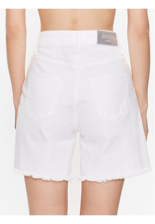 JOOP! Szorty jeansowe 30037419 Biały Relaxed Fit. Kolor: biały. Materiał: bawełna, jeans