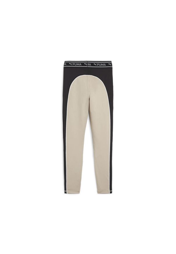 Puma Legginsy Fit Train Strong 7/8 52502790. Kolor: beżowy, wielokolorowy