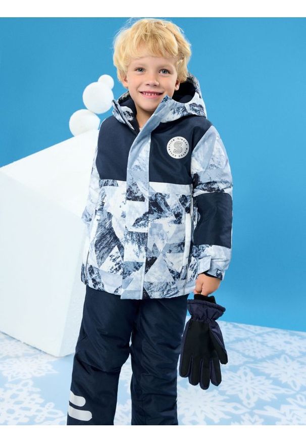 Sinsay - Kurtka z kapturem - granatowy. Typ kołnierza: kaptur. Kolor: niebieski