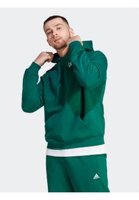 Adidas - adidas Bluza Scribble IJ6449 Zielony Loose Fit. Kolor: zielony. Materiał: bawełna